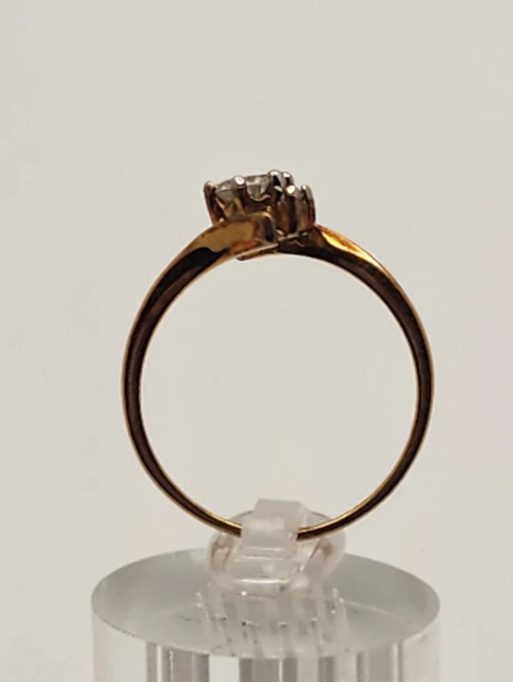 Vintage Uncas 14 Karat HGE & Cubic Zirconia Ring (9.75)